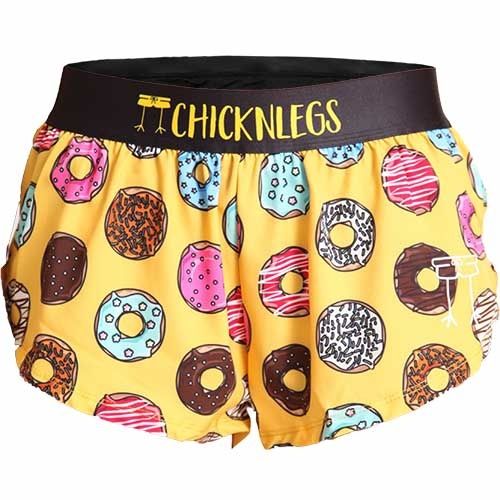 ChicknLegs  Women&#39;s Salty Donuts 1.5&quot; Split Shorts