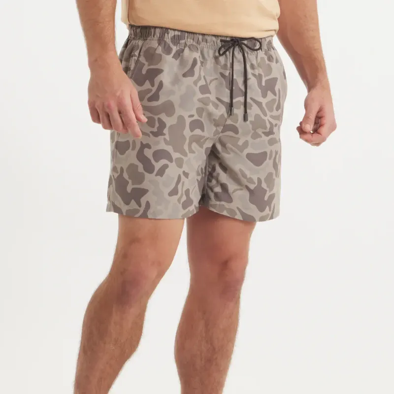 Southern Marsh La Costa Lined Swim Trunk - Camo - Dark Brown