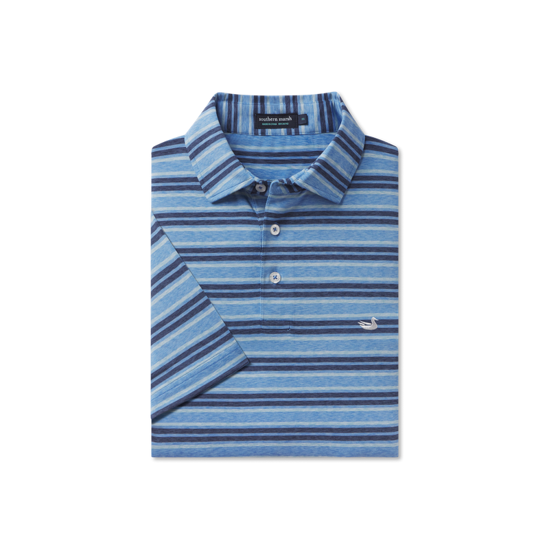 Southern Marsh Havana Performance Polo - Zapata Stripe