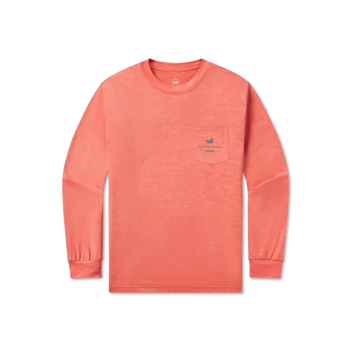Southern Marsh FIELDTEC Heathered Tee - Marlin Merc. Co. - Long Sleeve - Coral