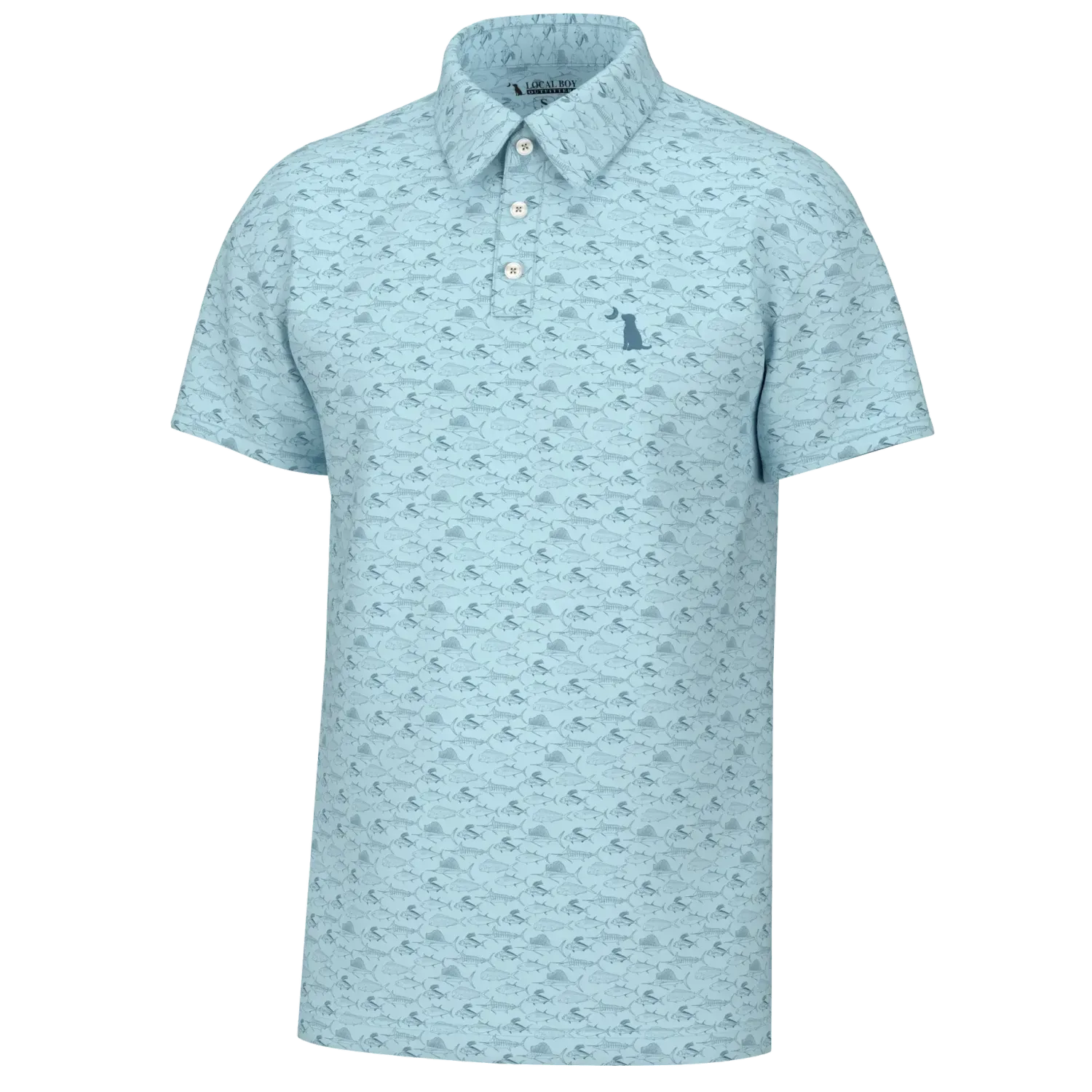 Local Boy Youth Dirty Myrtle Polo - Saltwater - Sky Blue
