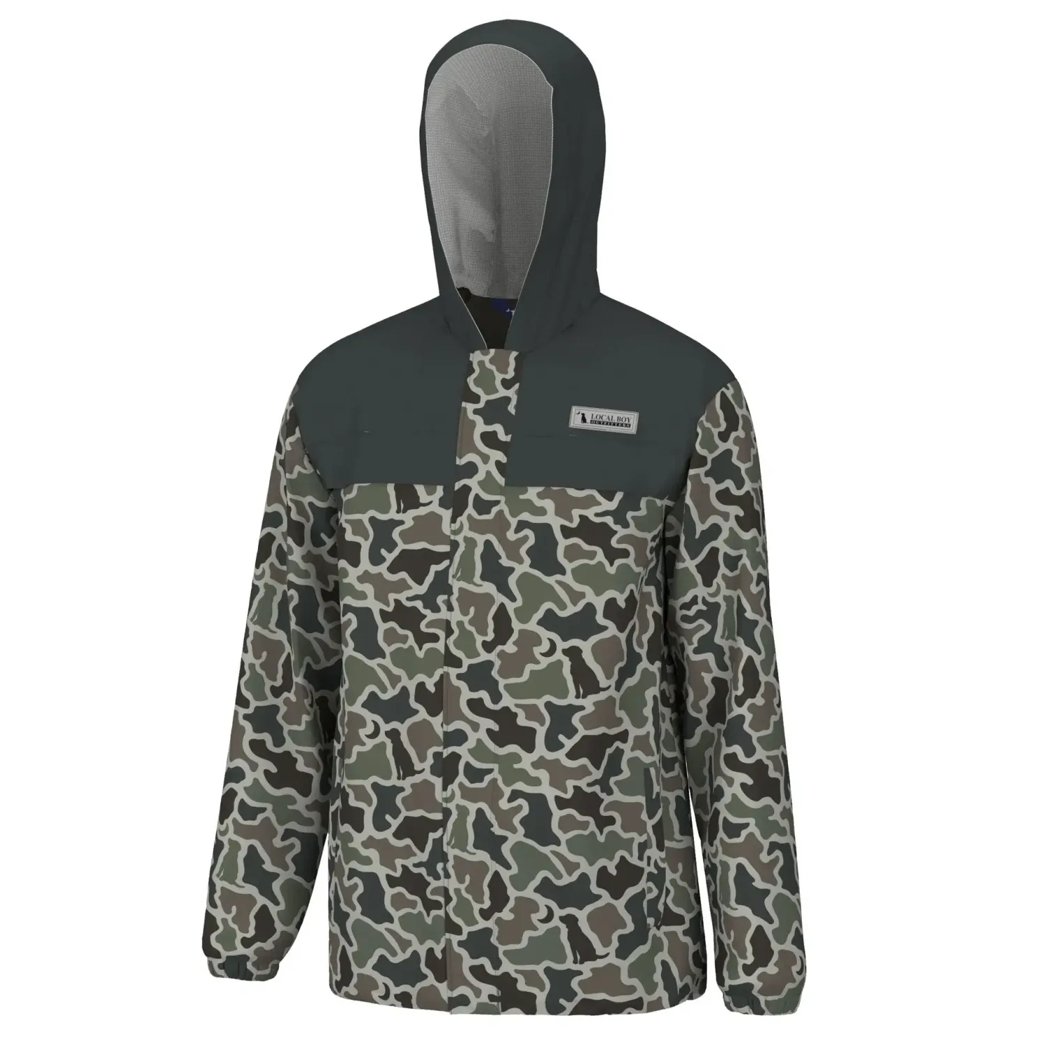 Local Boy Rain Jacket - Dark Slate Dog &amp; Moon