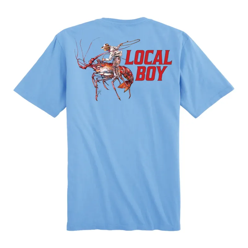 Local Boy Seahaw Series: Spiny Lobster SS Tee - Washed Denim