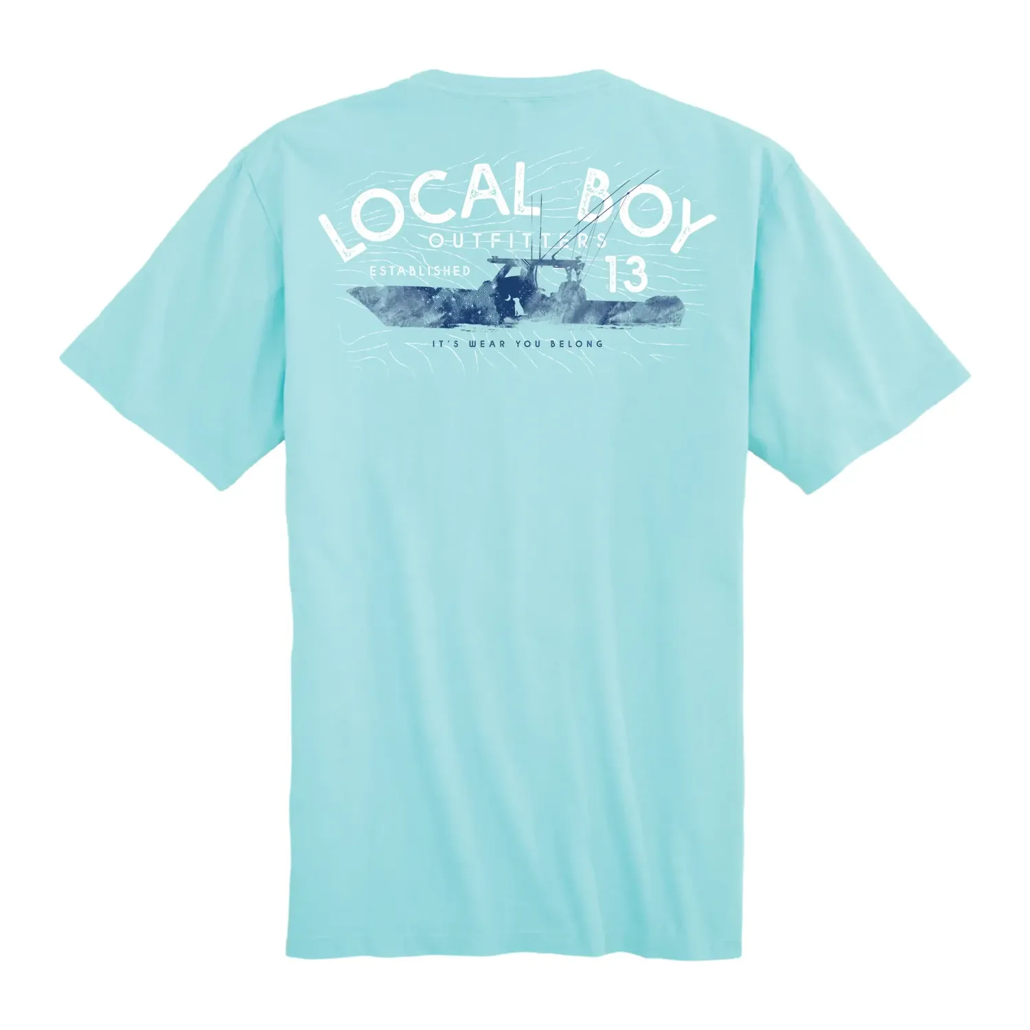 Local Boy Weathered SS Tee - Aqua