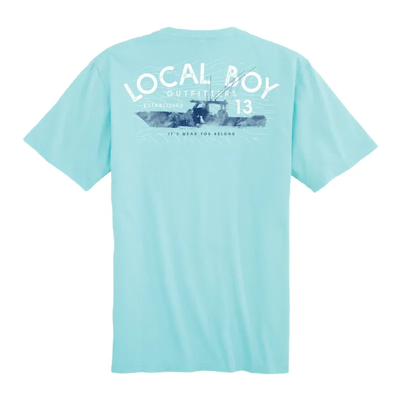 Local Boy Weathered SS Tee - Aqua