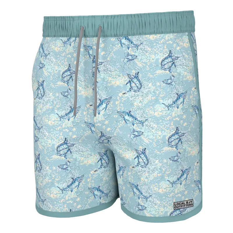Local Boy Wando Swim Trunks - Offshore