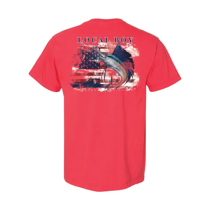 Local Boy American Sail SS Tee - Paprika