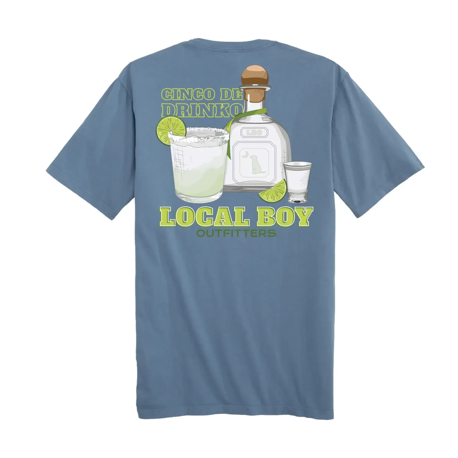 Local Boy Cinco De Drinko SS Tee - Slate