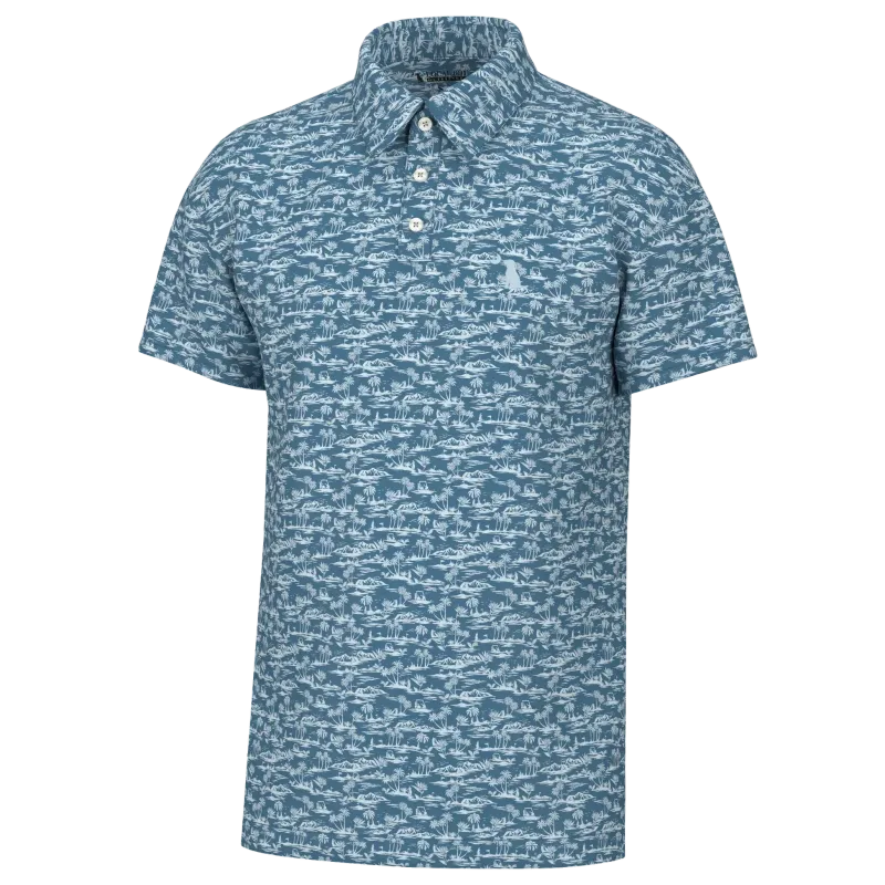 Local Boy Dirty Myrtle Polo - Paradise - Blue