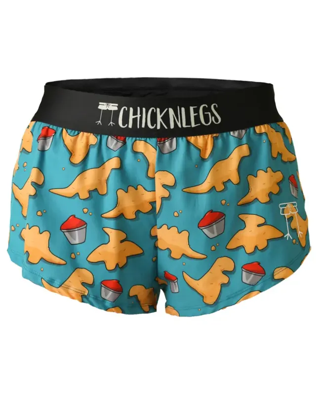 ChicknLegs Women&#39;s Nuggets 1.5&quot; Split Shorts