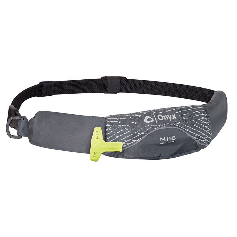 M-16 Belt Pack Manual Inflatable Life Jacket (PFD)  -  GREY