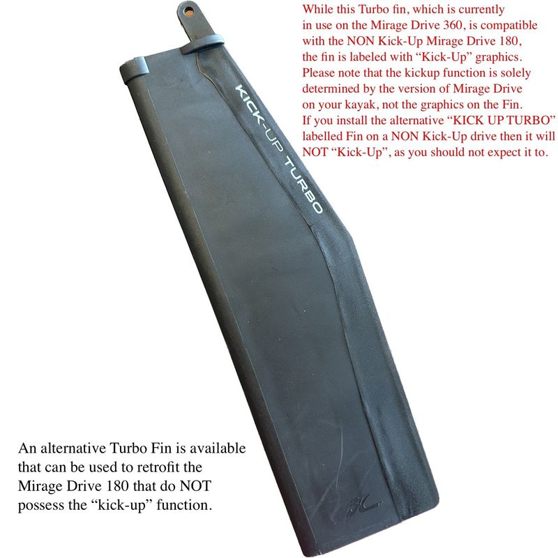 Mirage Fin V2 Md 180 Turbo