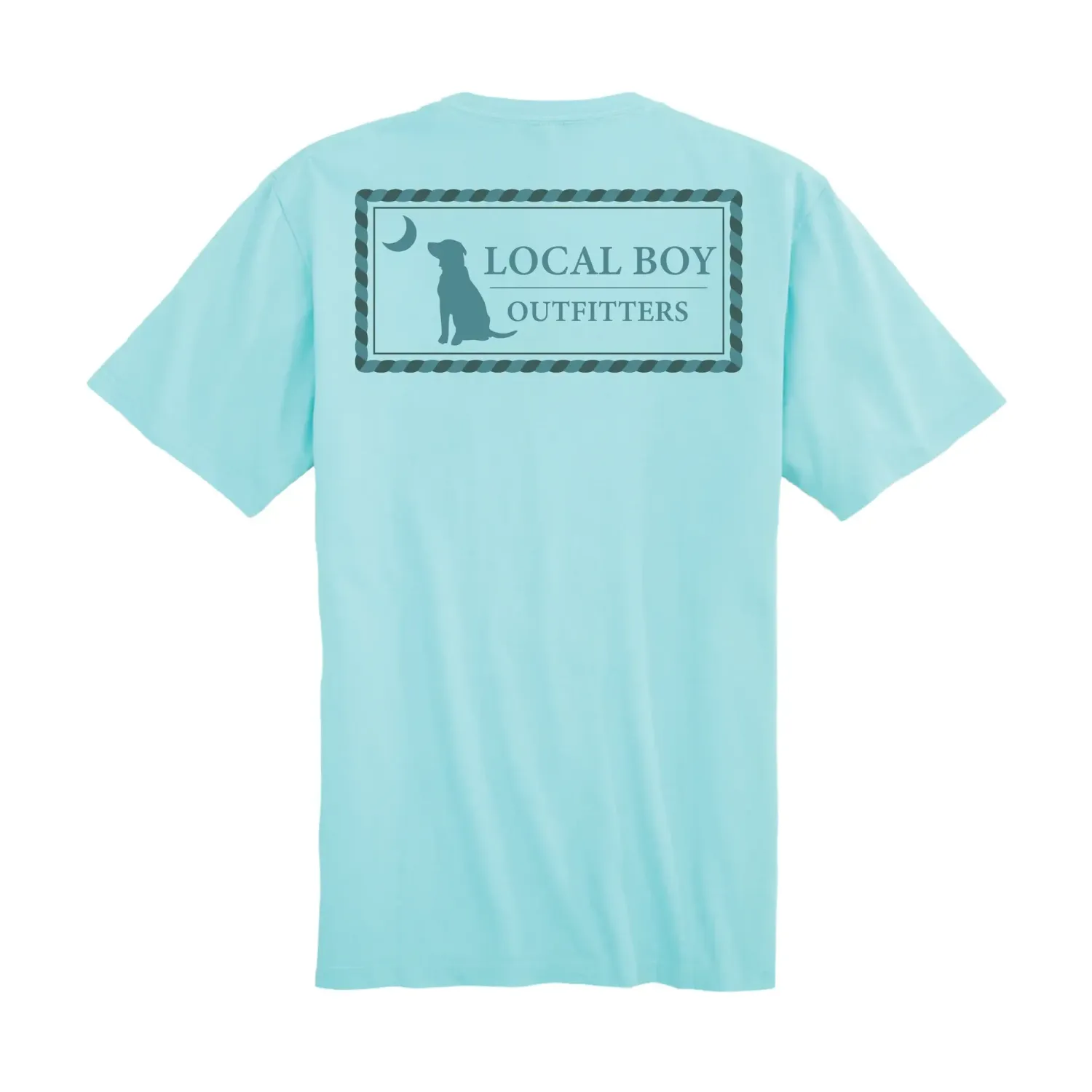 Local Boy Youth Rope Plate SS Tee - Aqua 