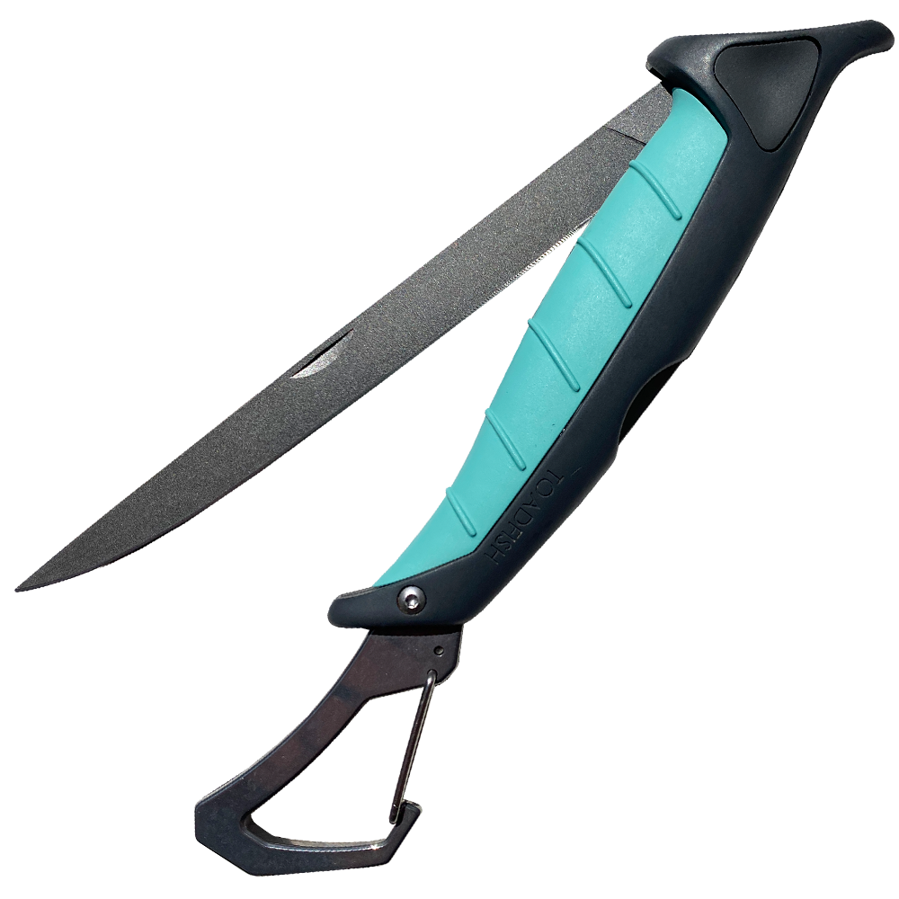Toadfish Stowaway Folding Fillet Knife – 7&quot; with Carabiner