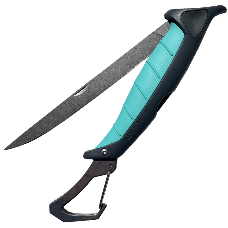 Toadfish Stowaway Folding Fillet Knife – 7" with Carabiner Toadfish Stowaway Folding Fillet Knife – 7" with Carabiner