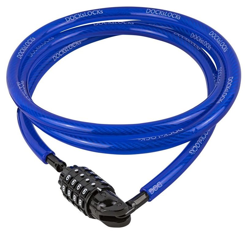 DocksLocks® Anti-Theft Weatherproof Straight Security Cable with Re-settable Combination Lock 25'