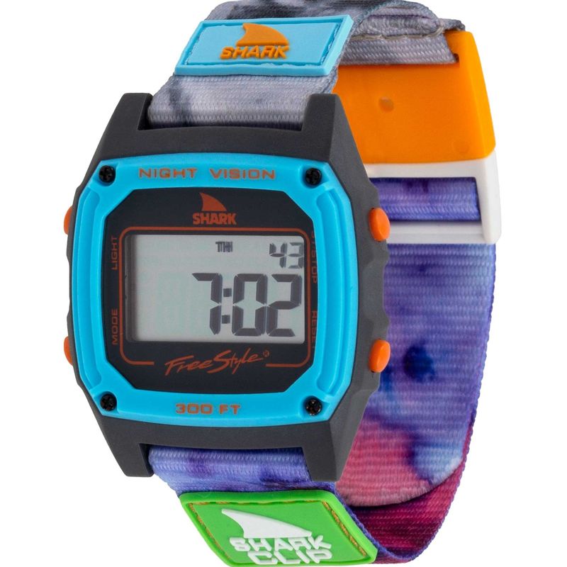 Freestyle Shark Classic Clip Tie Dye Magenta Blue