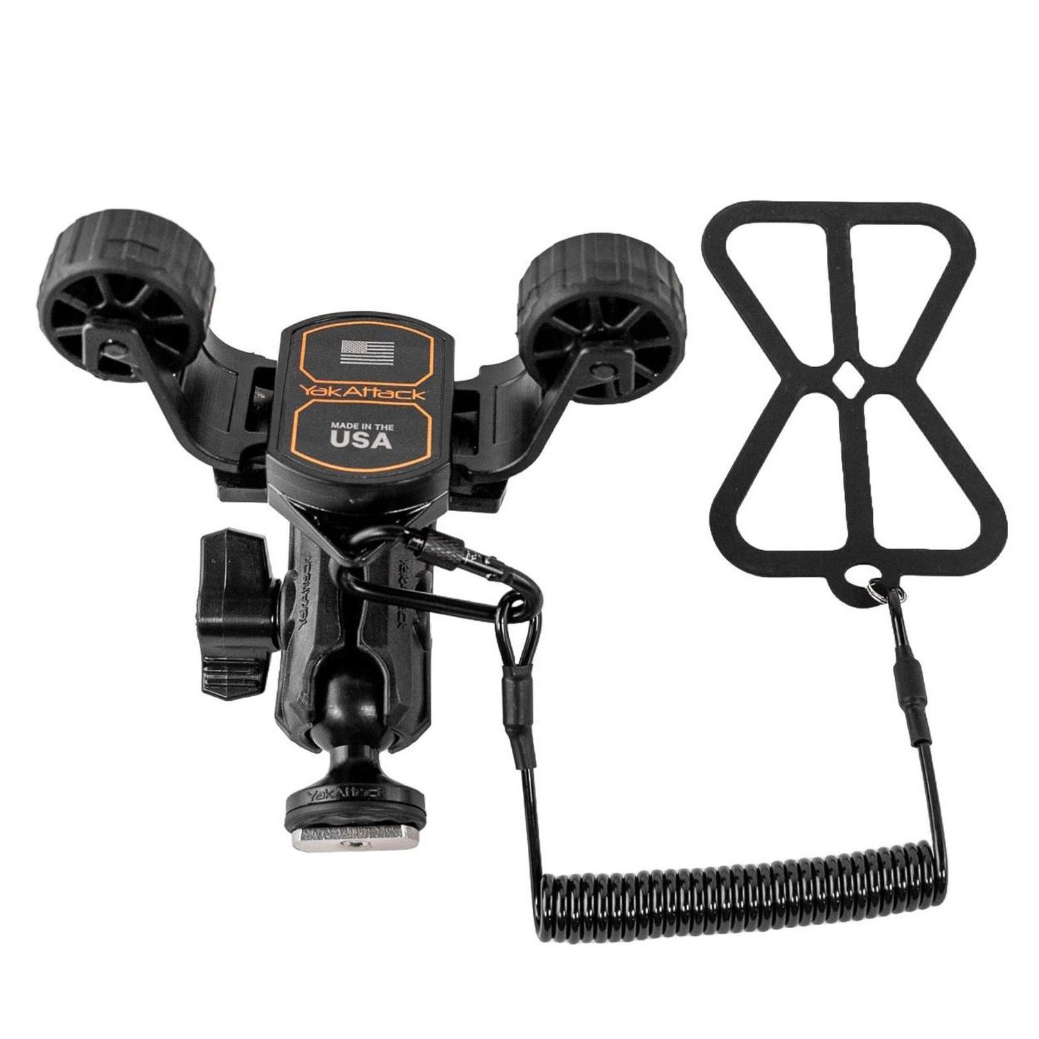 YakAttack RotoGrip Phone Holder with 1&quot; Screwball Track Mount