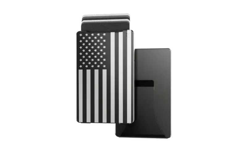 Groove  Life Wallet Gun Metal W/ Money Clip - Hero Flag