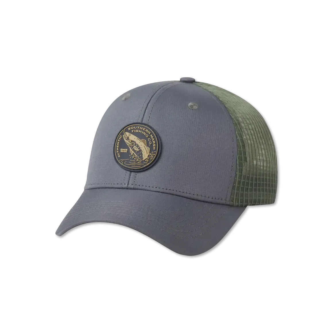 Southern Marsh Performance Trucker Hat - SM Fishing Co Slate