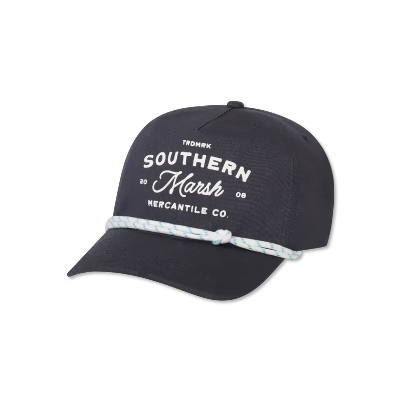 Southern Marsh Ensenada Rope Hat - Nautical - Washed Navy