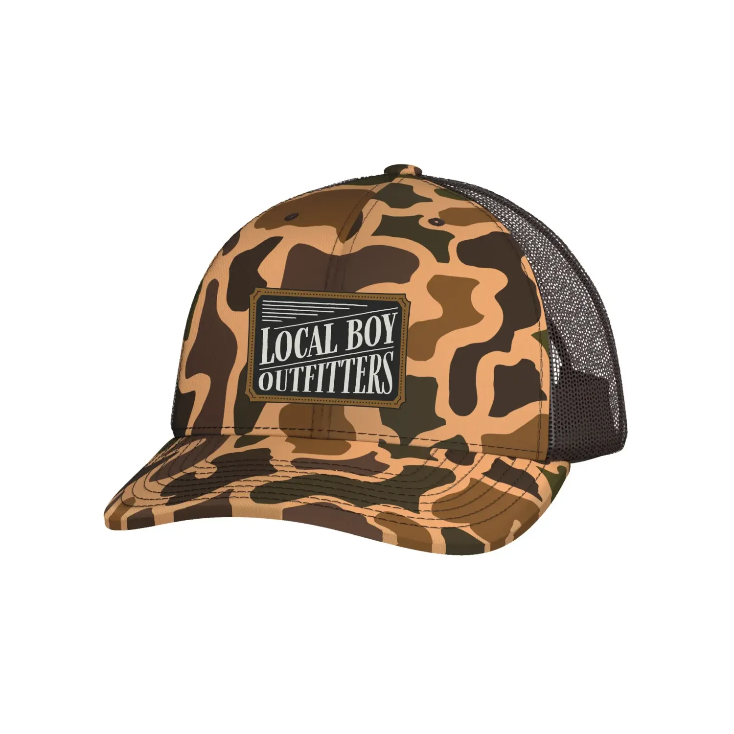 Local Boy Outlaw Trucker Hat - Old School Camo