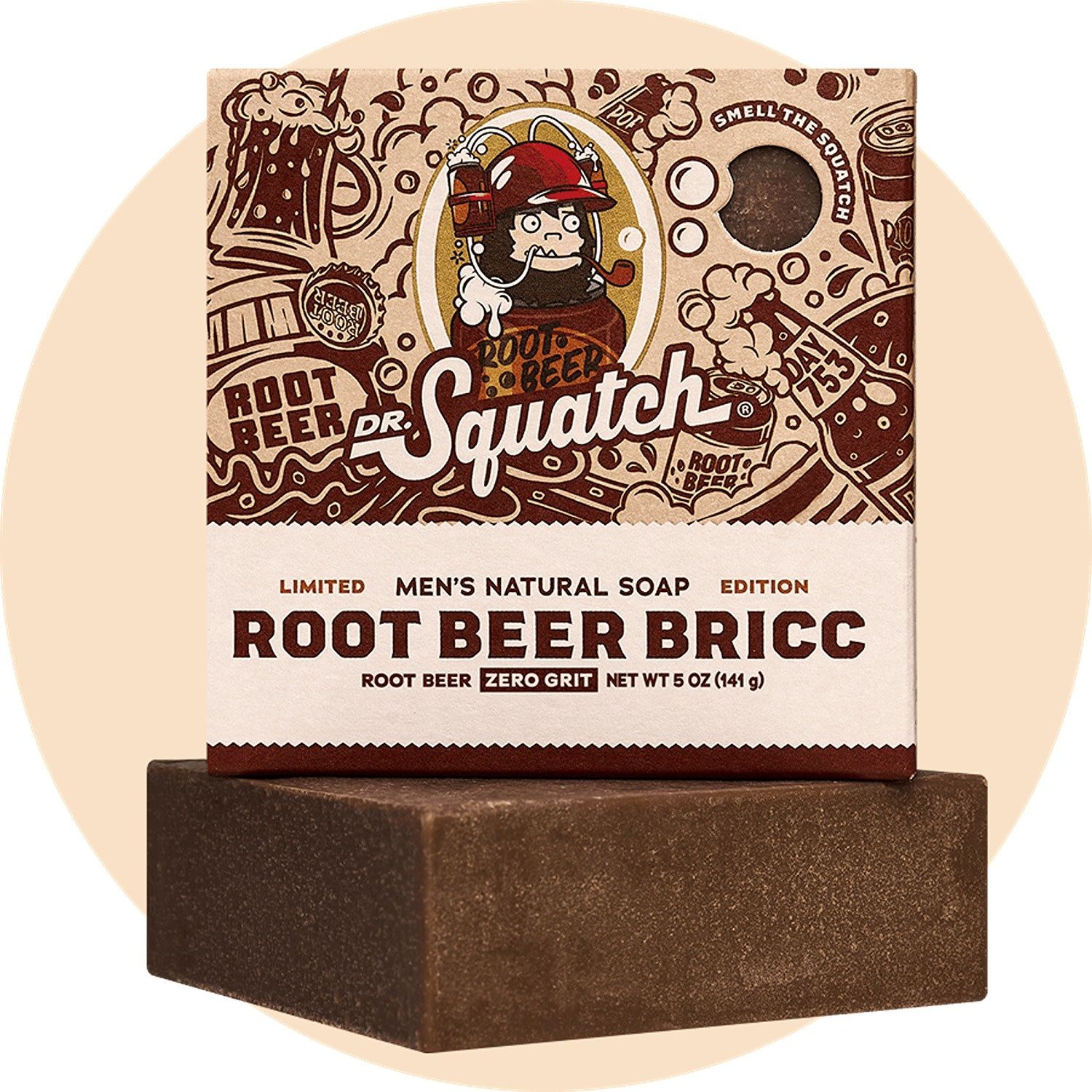 Dr. Squatch Root Beer Bricc Bar Soap