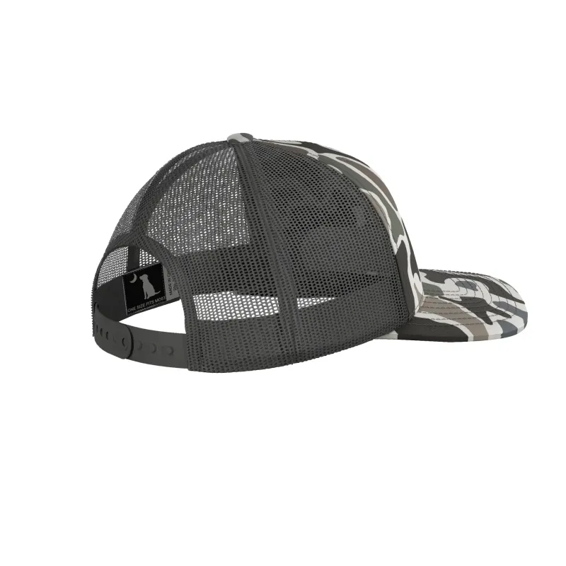 Local Boy Topo Leather Trucker Hat - Localflage