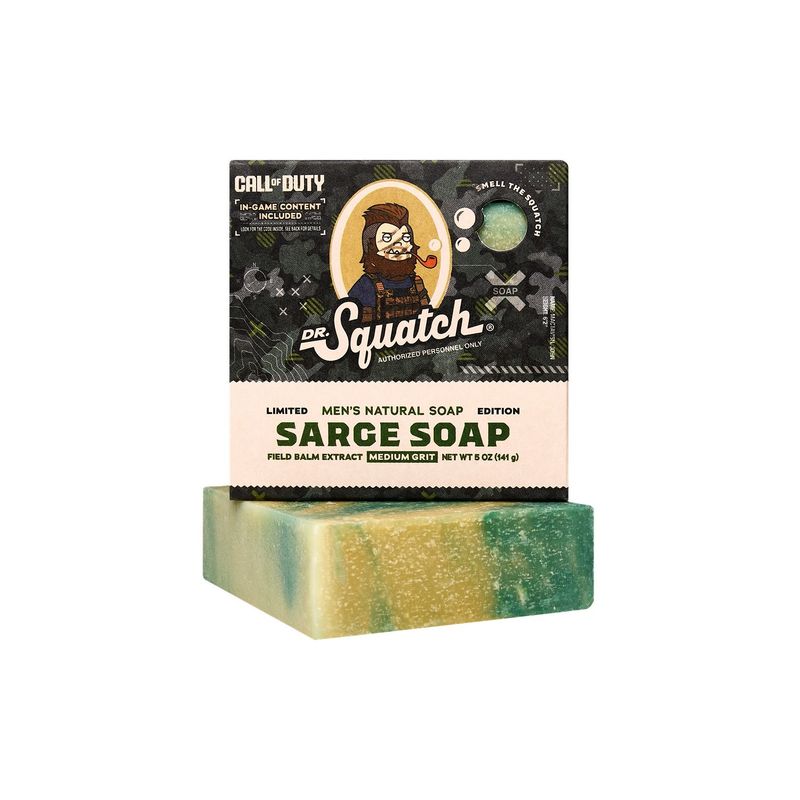 Dr. Squatch Sarge Soap Bar Soap (Call of Duty)