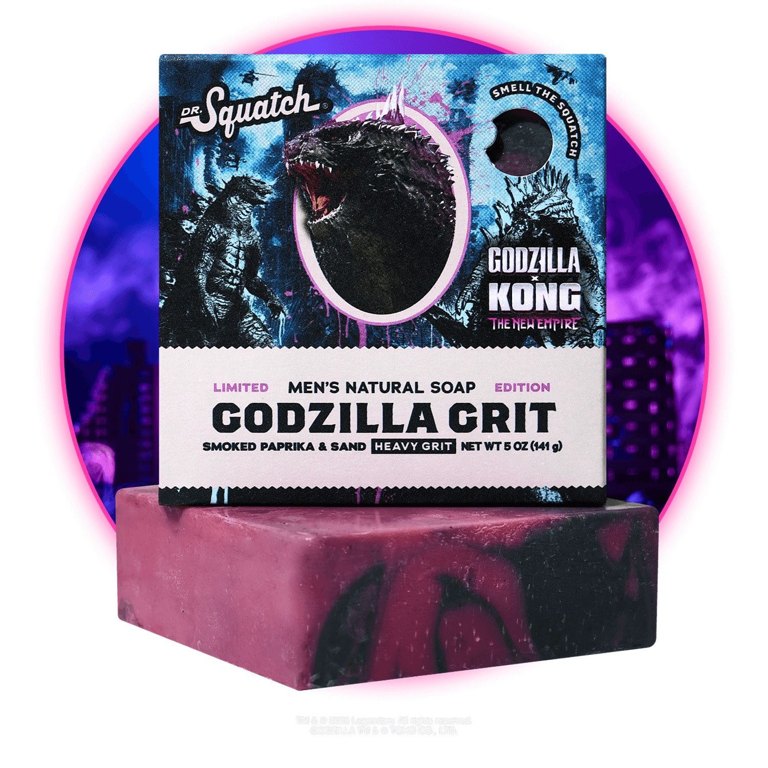 Dr. Squatch Godzilla Grit Bar Soap (Godzilla X King Kong)