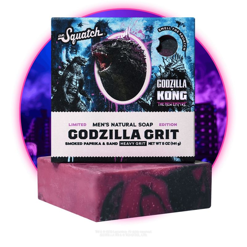 Dr. Squatch Godzilla Grit Bar Soap (Godzilla X King Kong)