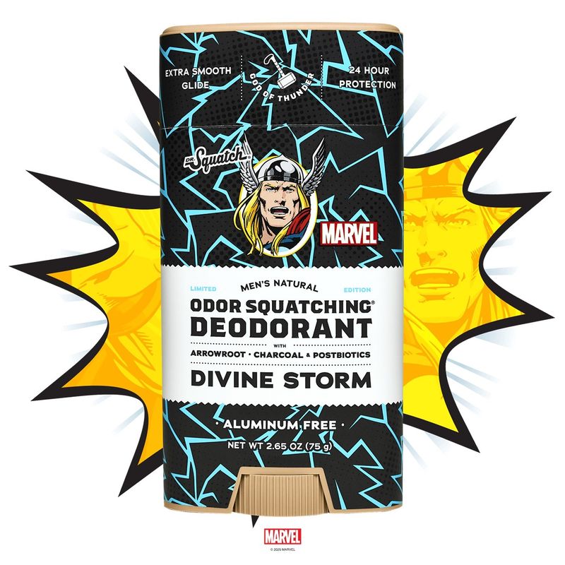 Dr. Squatch Divine Storm Deodorant (Marvel)