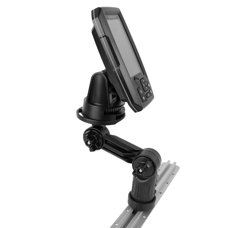 Fish Finder Mount W/LockNLoad Mounting System, Round Plate, 4” ext
