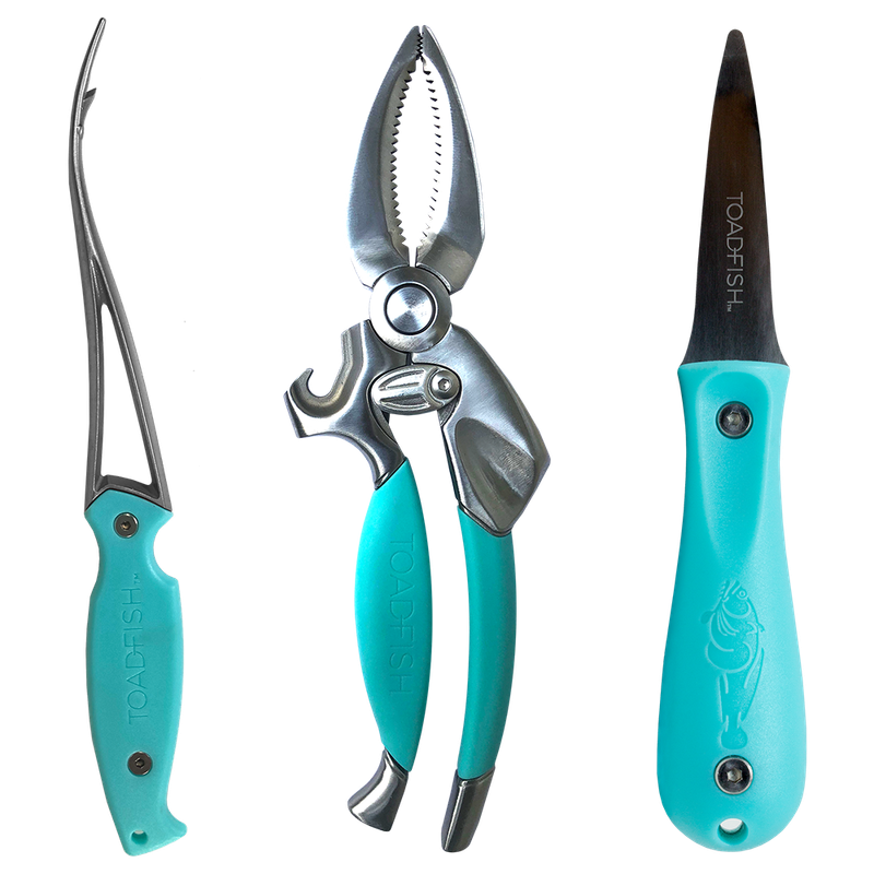 Toadfish Coastal Kitchen Collection – Oyster Knife, Shrimp Cleaner &amp; Crab Cutter