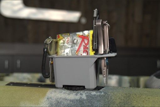 Track Mount Mini Bin