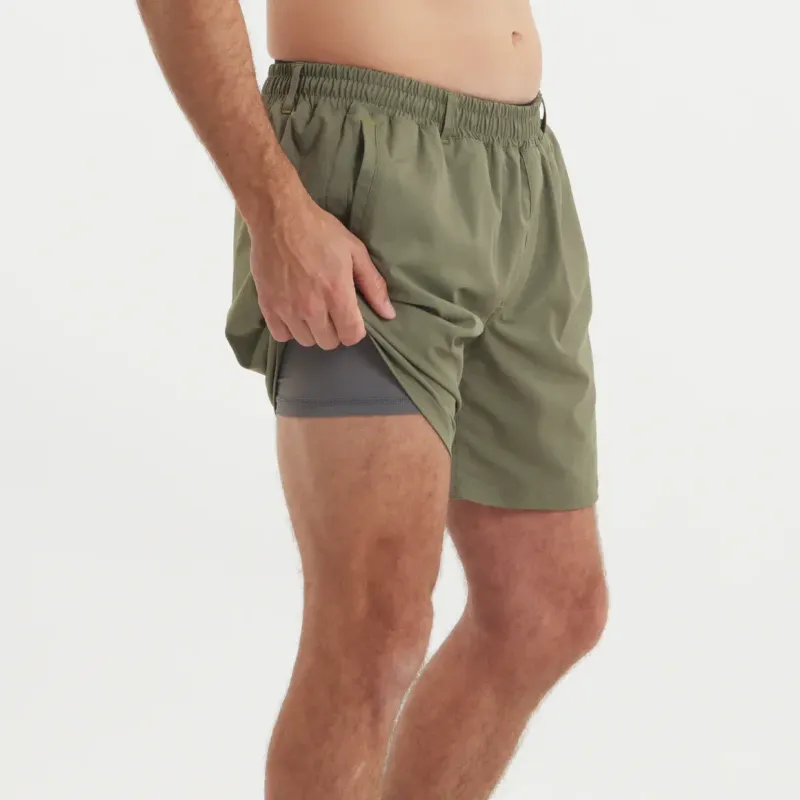 Southern Marsh Billfish Lined 6.5in Performance Short - Dark Olive