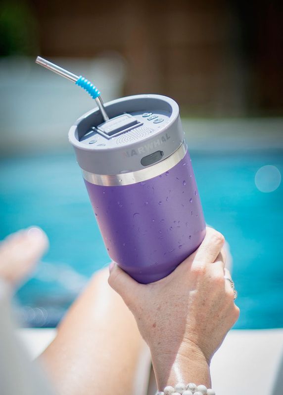 Narwhal 30 oz Bluetooth Speaker Lid
