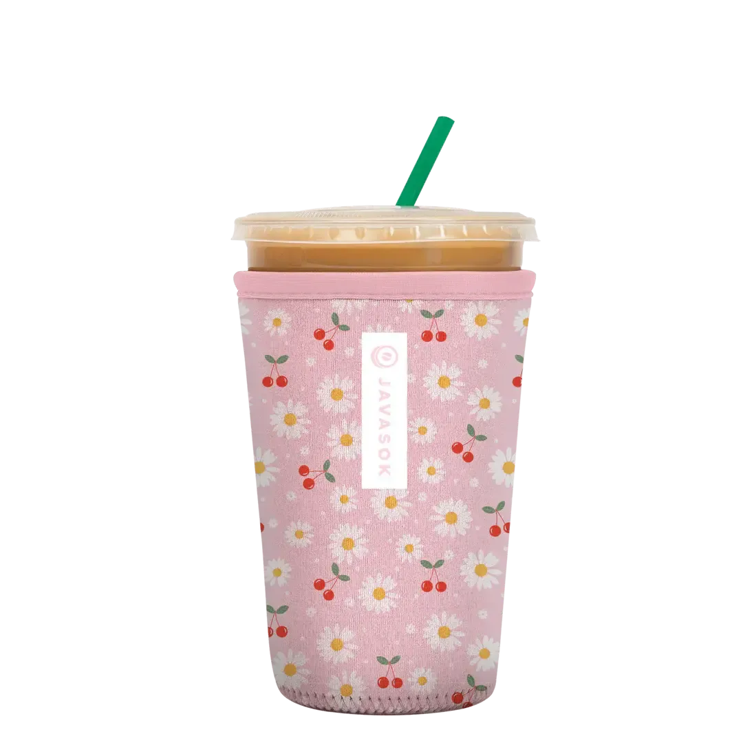 Javasok - Medium (22-28oz), Color: Cherry Bomb