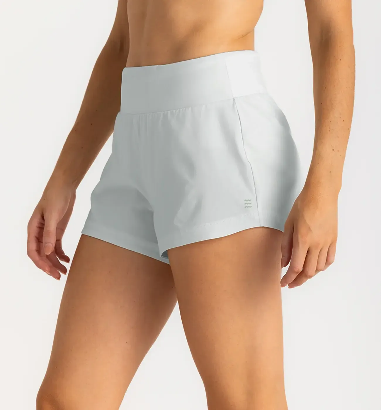 Free Fly Women&#39;s Bamboo-Lined Active Breeze Short - 3, Color: Sea Salt, Size: XS