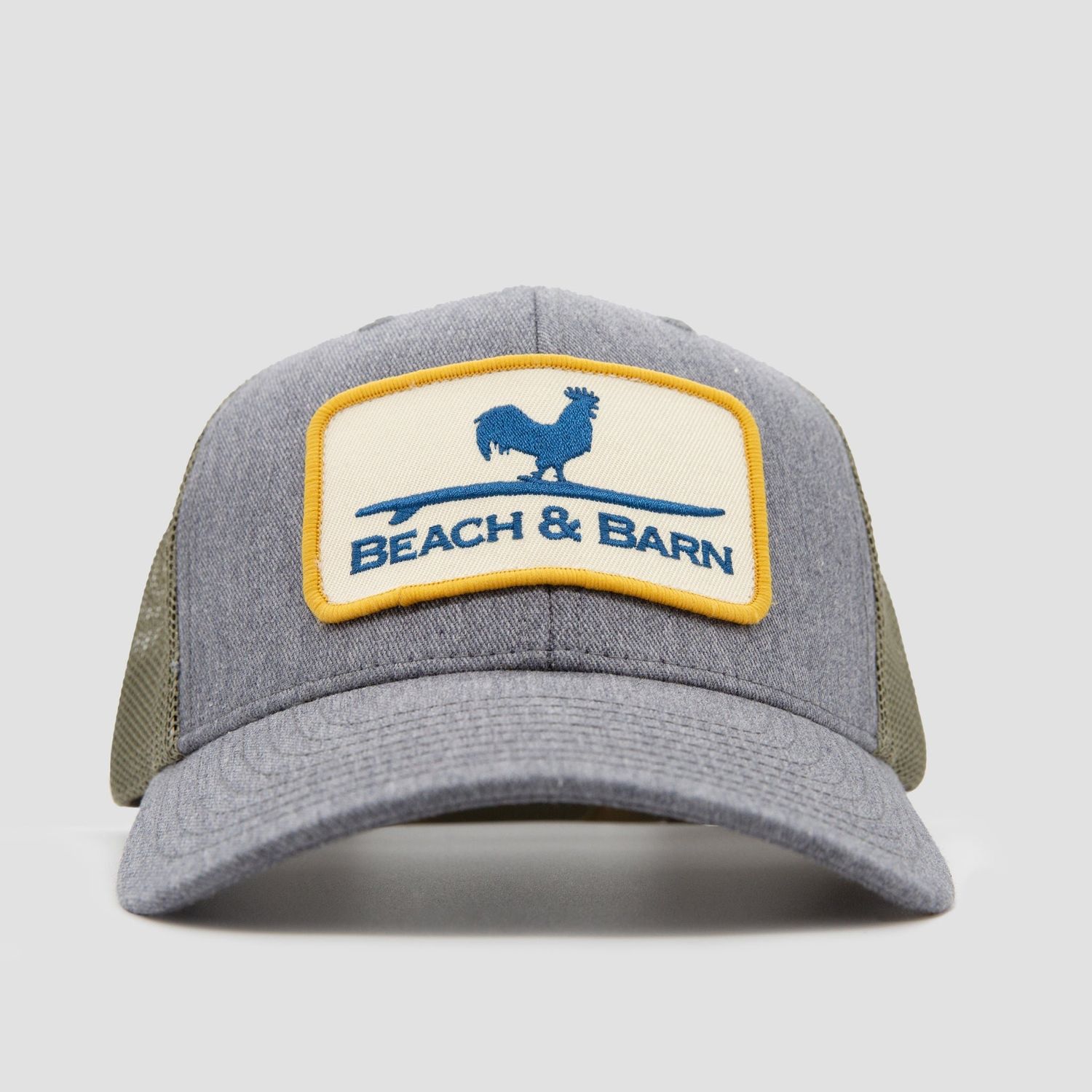 Beach and Barn Hard Work Snapback, Color: Charcoal Heather/Olive