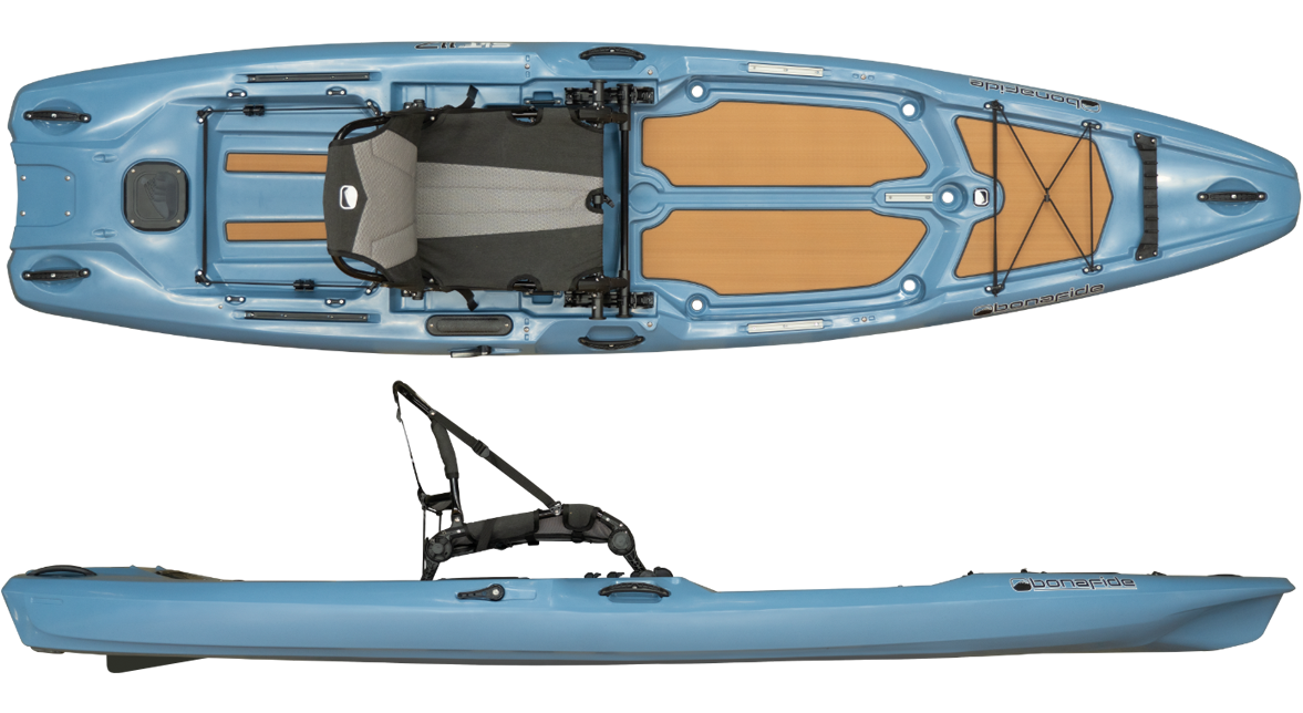 Bonafide SKF117 Fishing Kayak , Color: Steel