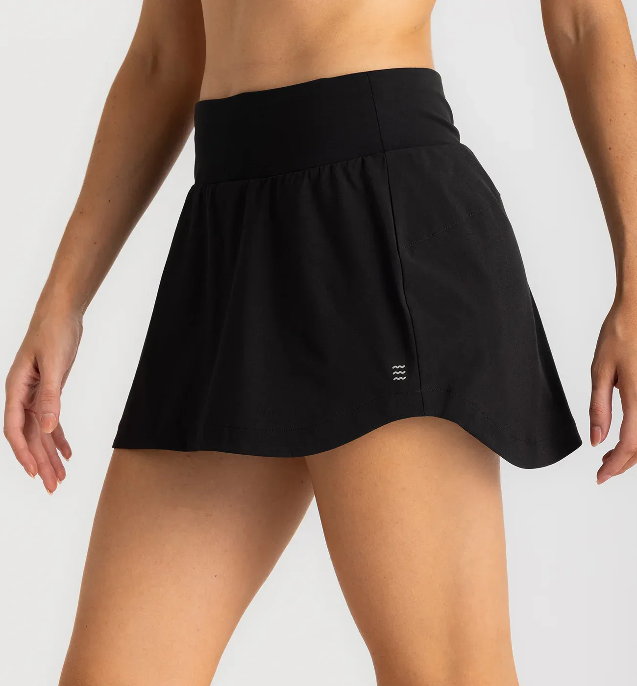 Free Fly Women&#39;s Bamboo-Lined Active Breeze Skort - 13, Color: Black, Size: XS