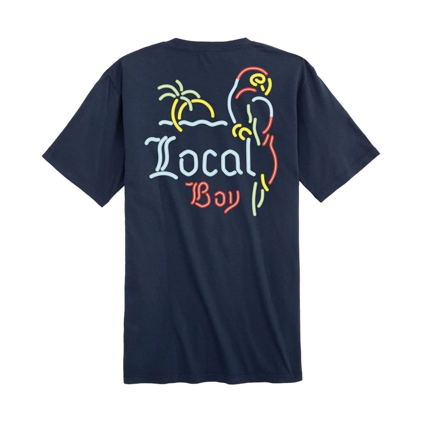 Local Boy Outfitters Parched Parrot SS Tee, Color: Blue, Size: SM