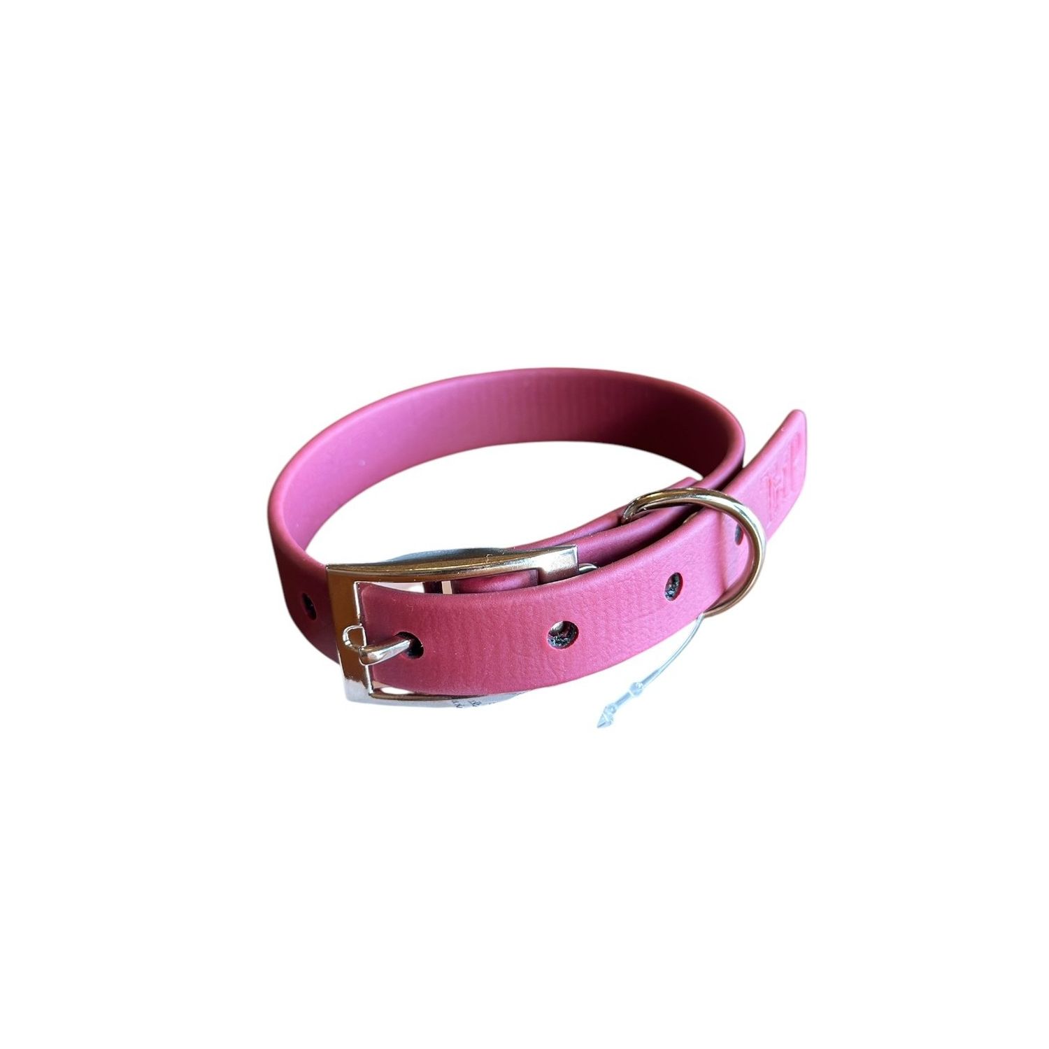 Waterproof BioThane Dog Collar, Color: Burgundy, Size: XS