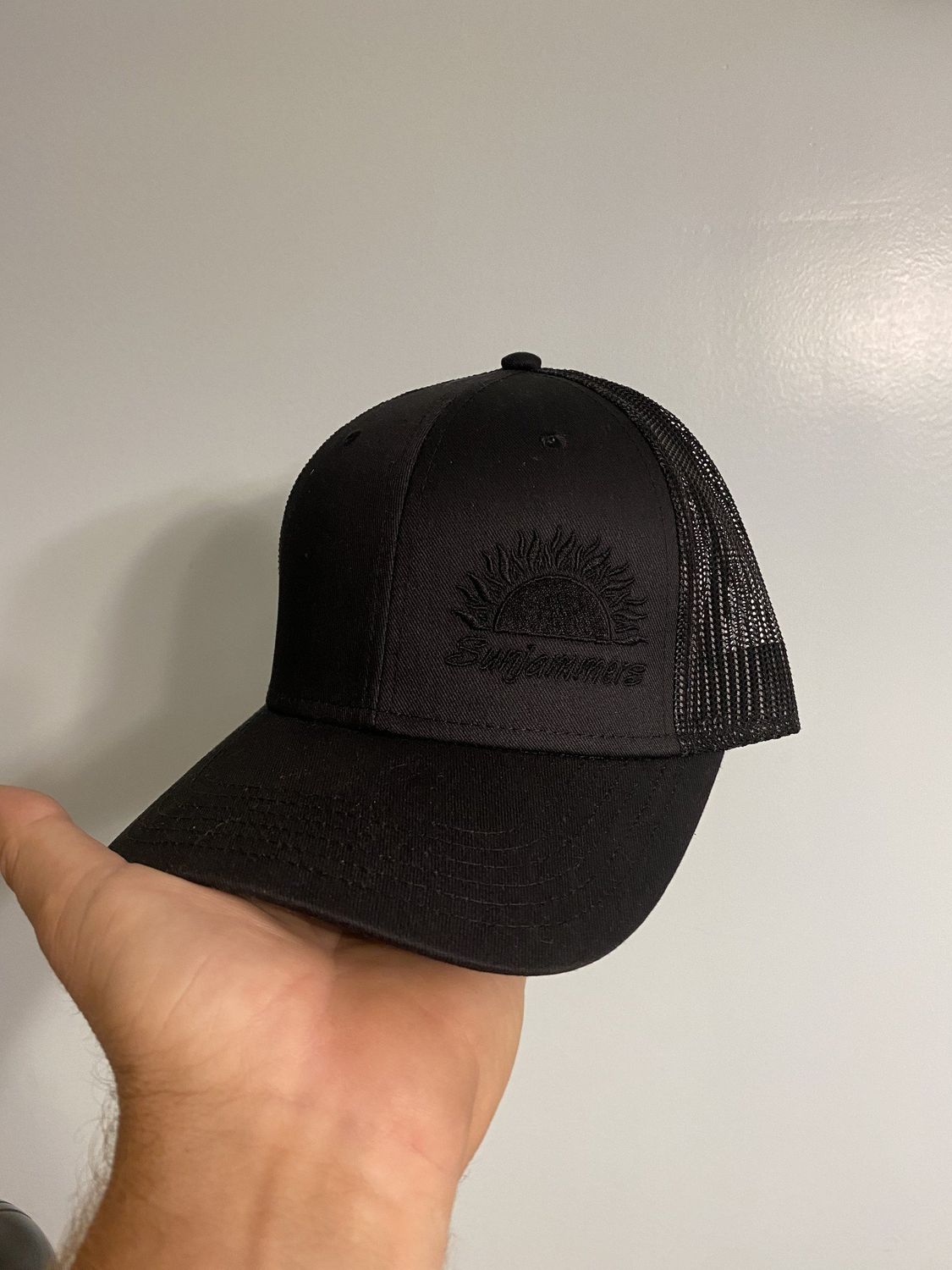 Sunjammers Embroidered Hat, Color: Black/Black