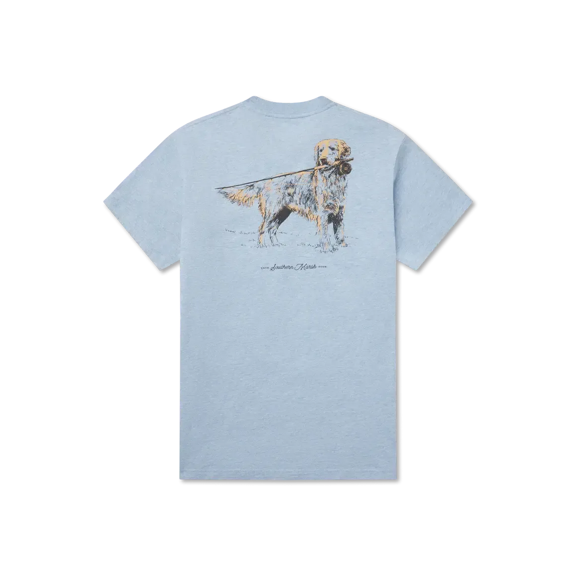 Southern Marsh Golden Days Tee, Color: Washed Sky Blue, Size: MD