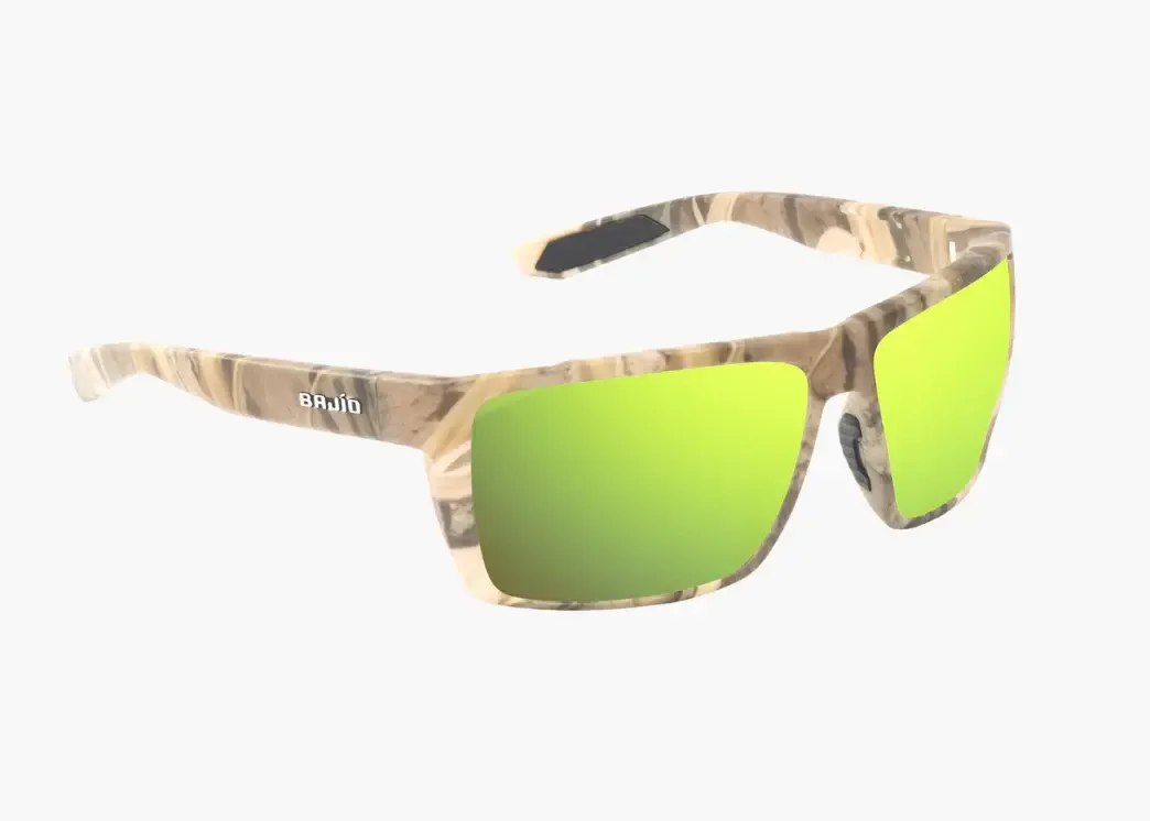 Bajio Stiltsville Ducks Unlimited - Mossy Oak Shadow Grass Habitat - Limited Edition, Color: Green Mirror