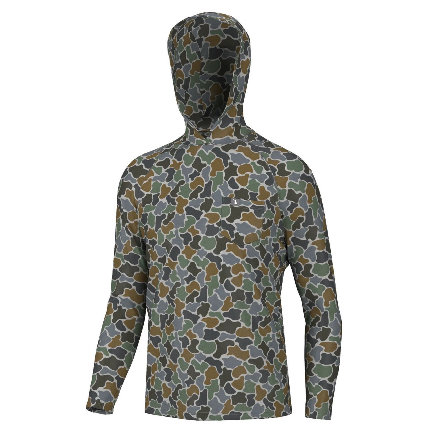 Local Boy Outfitters Heather Blend Hoodie, Color: Forest Camo, Size: SM