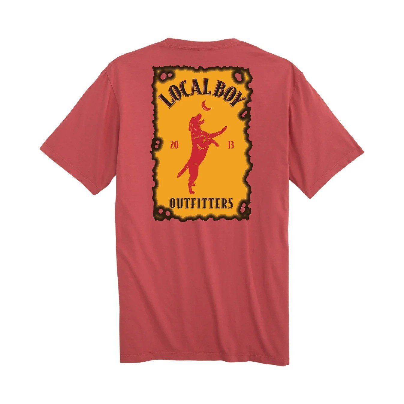 Local Boy Outfitters Fired up SS Tee, Color: Brick, Size: SM