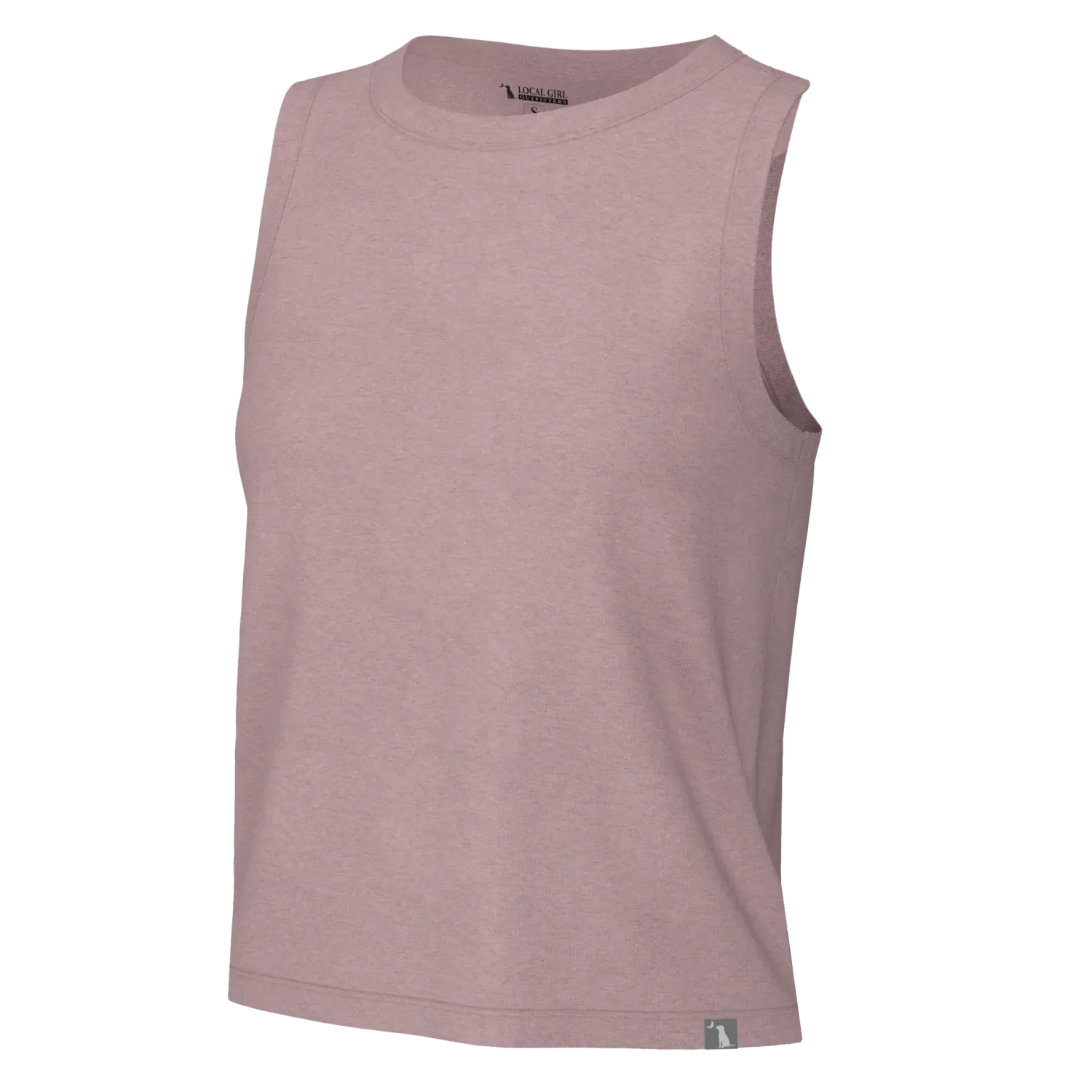 Local Girl Muscle Tank, Color: Blush, Size: XS